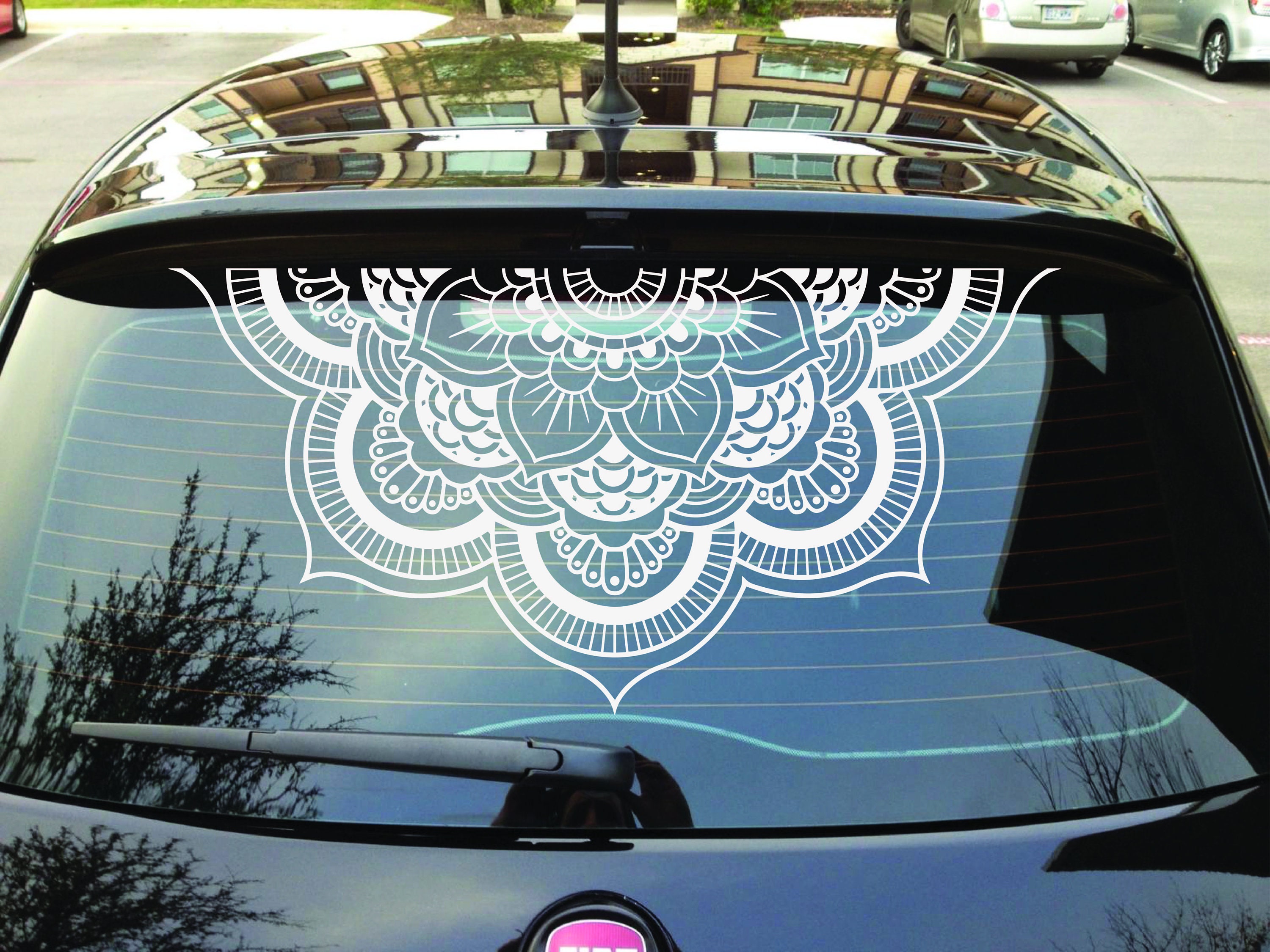 Mandala Geometric Design Vehicle Car Decal Sticker Etsy