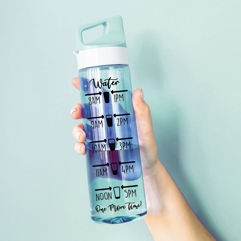 Water Bottle Tracker Gym Workout Home Travel Mug Decal Sticker Etsy