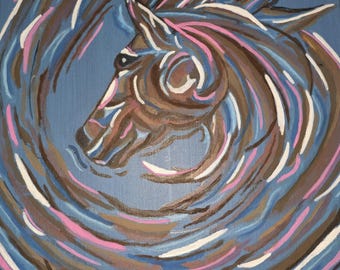 Original Horse Painting – Spirit Animal Art  (11 x 14 Canvas Panel)