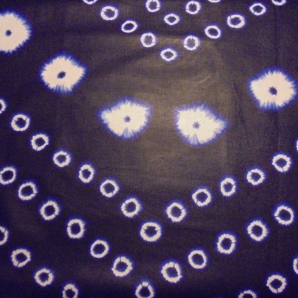 tissu africain motif BATIK 45 cm x 116 cm