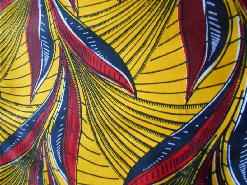 Wax Afrikanischer Lachstoff in Coupon 90 cm x 116 cm Bild 9