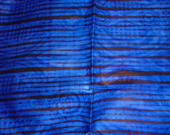 hand-dyed indigo fabric 59 cm x 150 cm