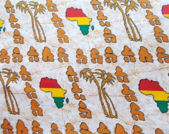 wax fabric ethnic african loincloth 44 cm x 55 cm