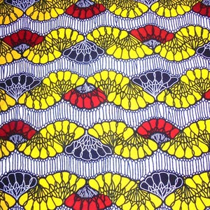African wax fabric coupon