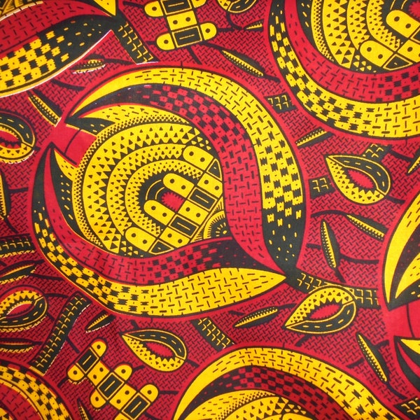 African fabric 45 cm x 116 cm