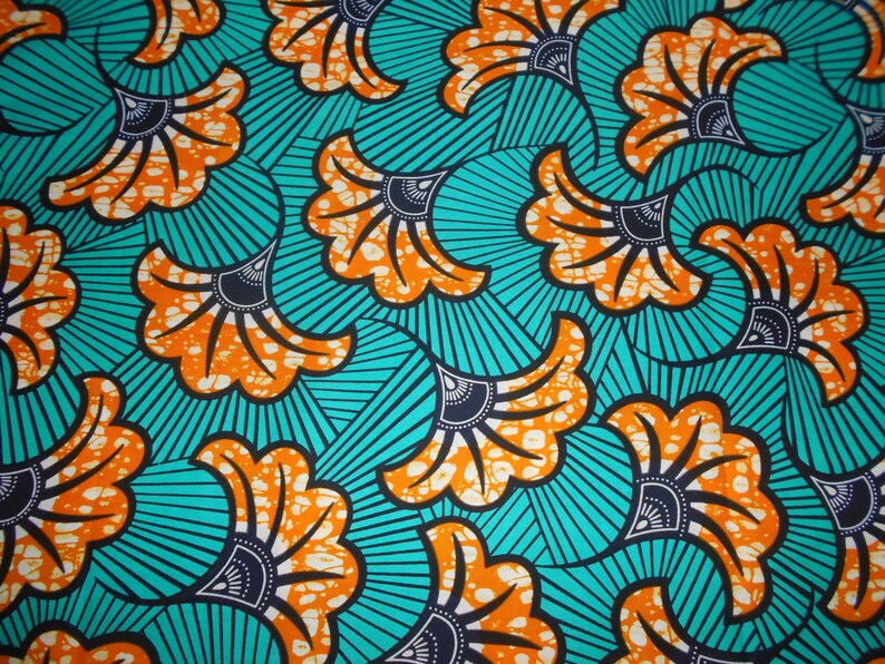 coupon cloth 45 cm x 115 cm Ankara african wax fabric