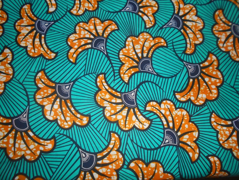 Wax fabric African loincloth coupon 45 cm x 115 cm