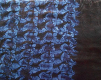 hand dyed indigo fabric 59 cm x 150 cm
