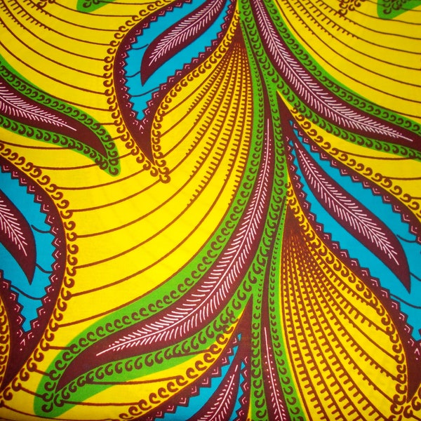 Wax African loincloth fabric in 90 cm x 116 cm coupon