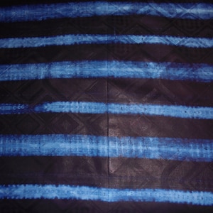 hand-dyed indigo fabric 59 cm x 150 cm
