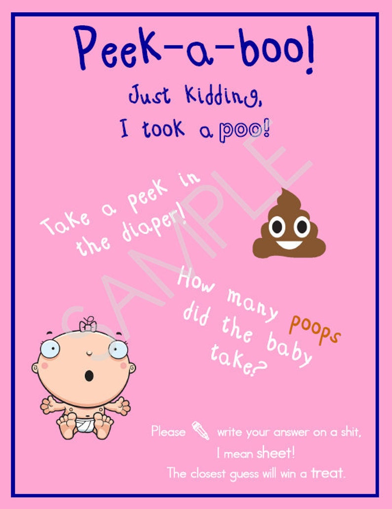 Peek A Boo Baby Shower Game Guessing Game Etsy Peek A Boo Baby Shower Game Guessing Game Etsy