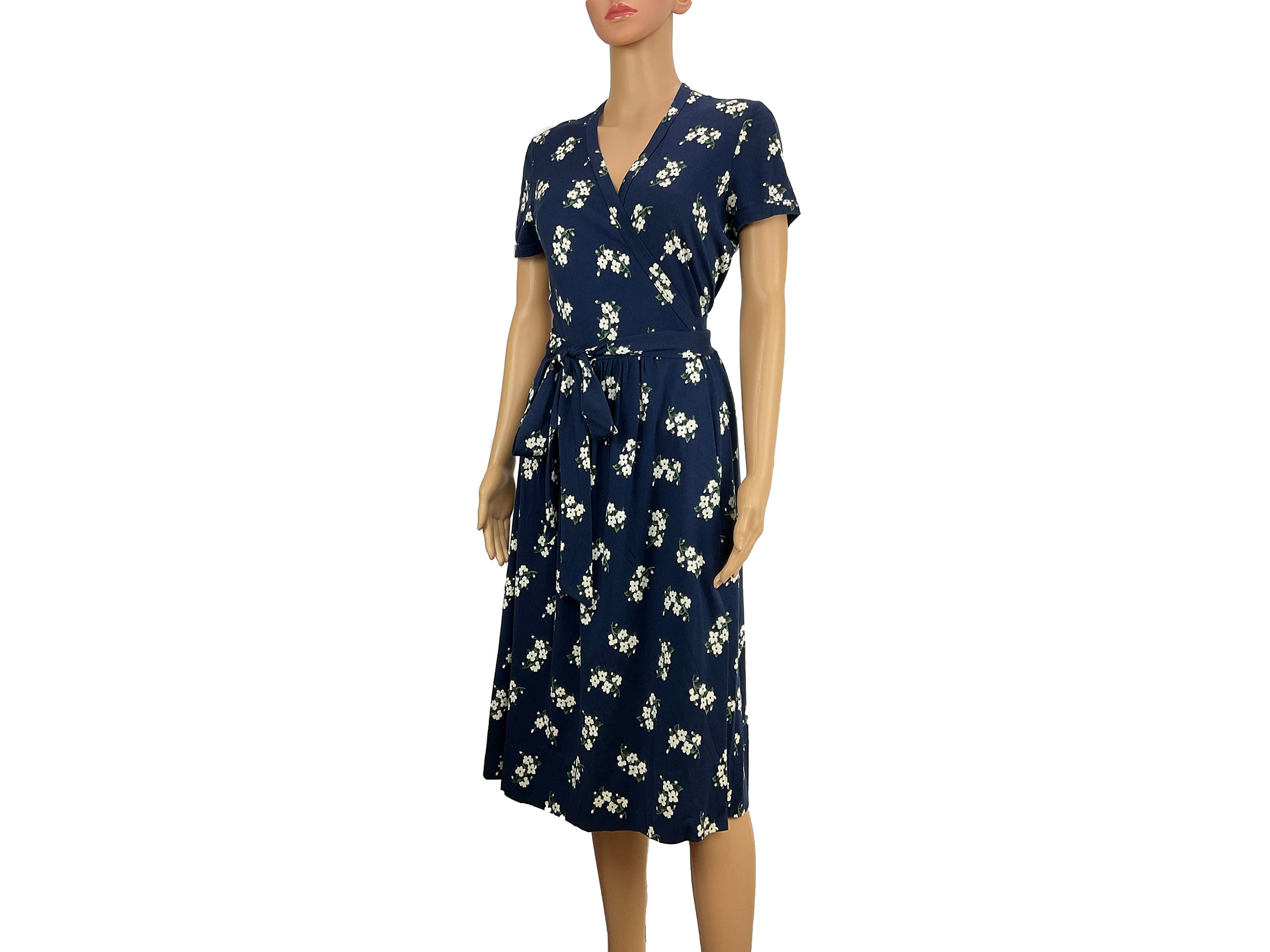 dvf blue wrap dress DVF