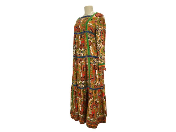 Vintage 1960s Maxi Dress Prairie 1970s Bill Atkin… - image 7