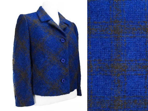 Vintage Mohair Jacket | Size L M | Cropped Short