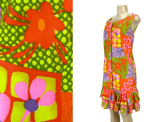 Vintage 1960s Shift Dress Alex Colman California … - image 5