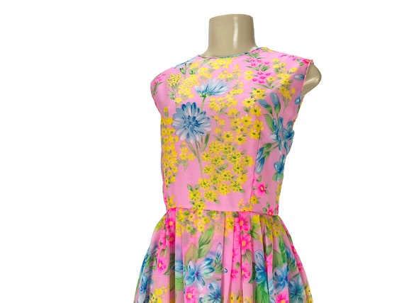 Maxi Dress Tina Leser Original Floral Gown Vintag… - image 7