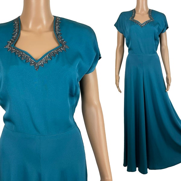 40s Evening Dress - Etsy