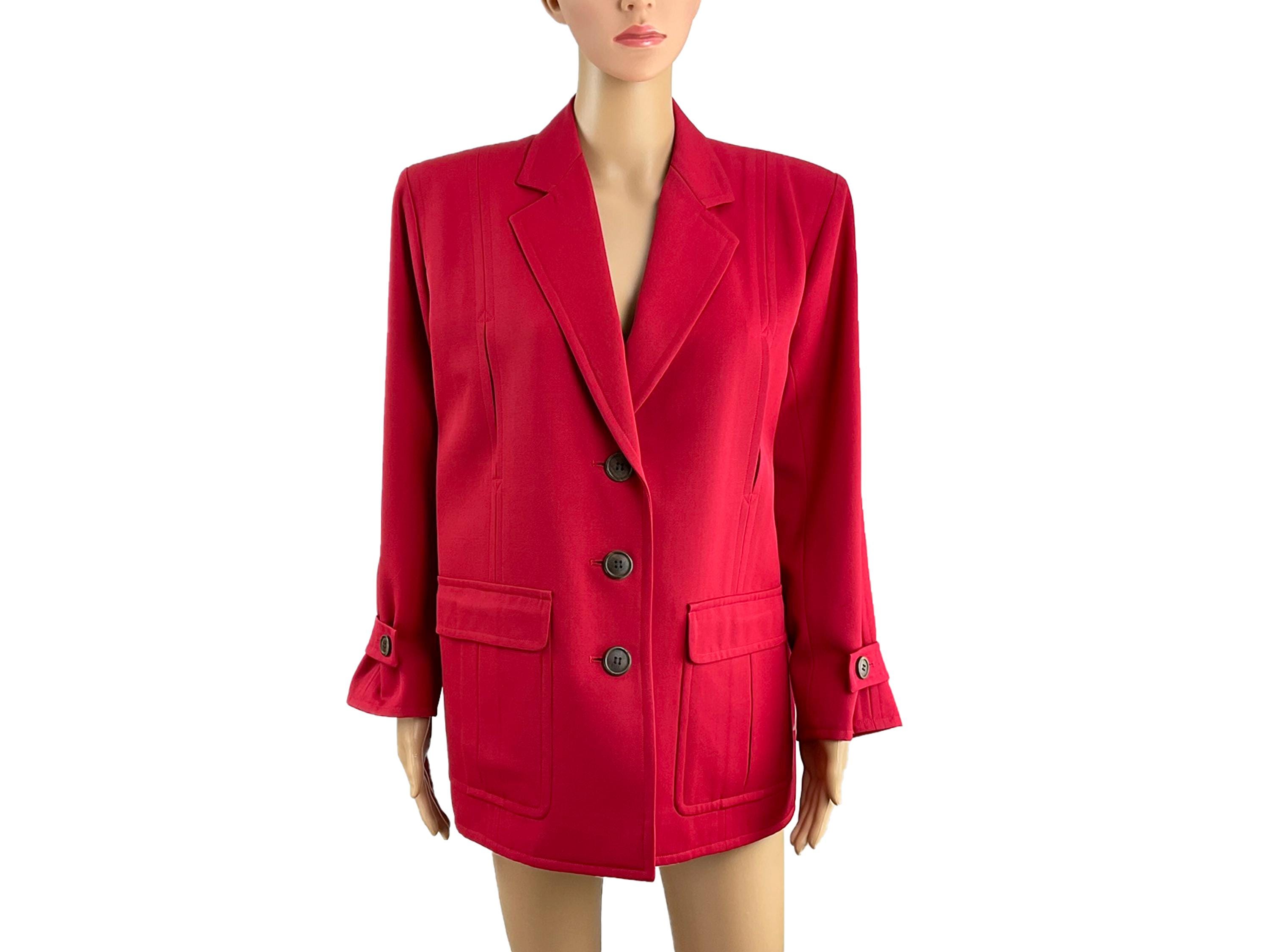 Yves Saint Laurent Wool Coat - Etsy Canada