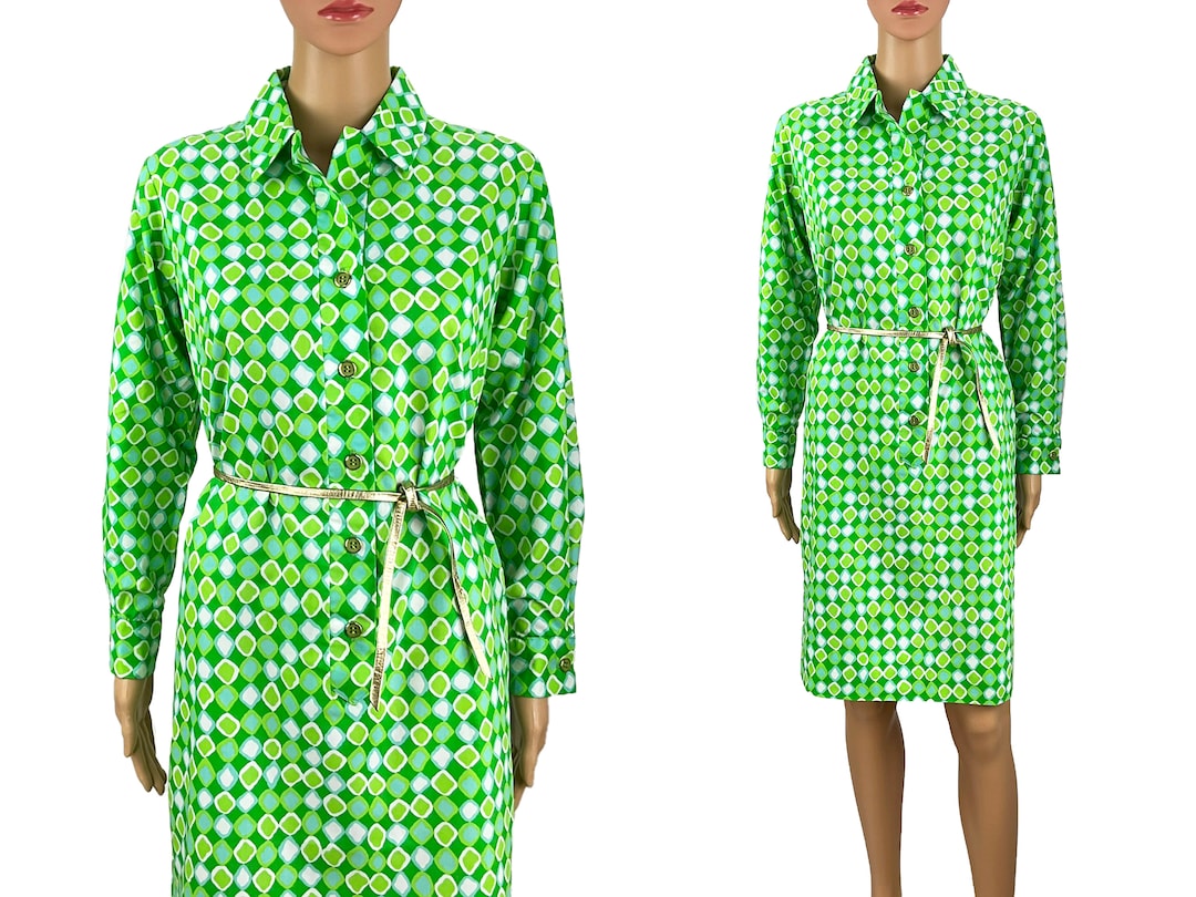 Vintage Dress Serbin Florida Muriel Ryan 1960s Shift