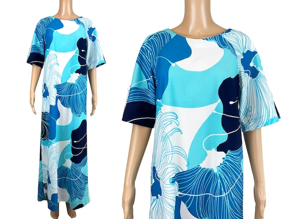 Maxi Dress Malihini Hawaii Designers Collection H… - image 1