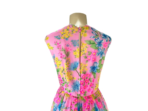 Maxi Dress Tina Leser Original Floral Gown Vintag… - image 9