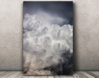 Set of 10 4x6 metal cloud photography prints, small nature photo collage wall art