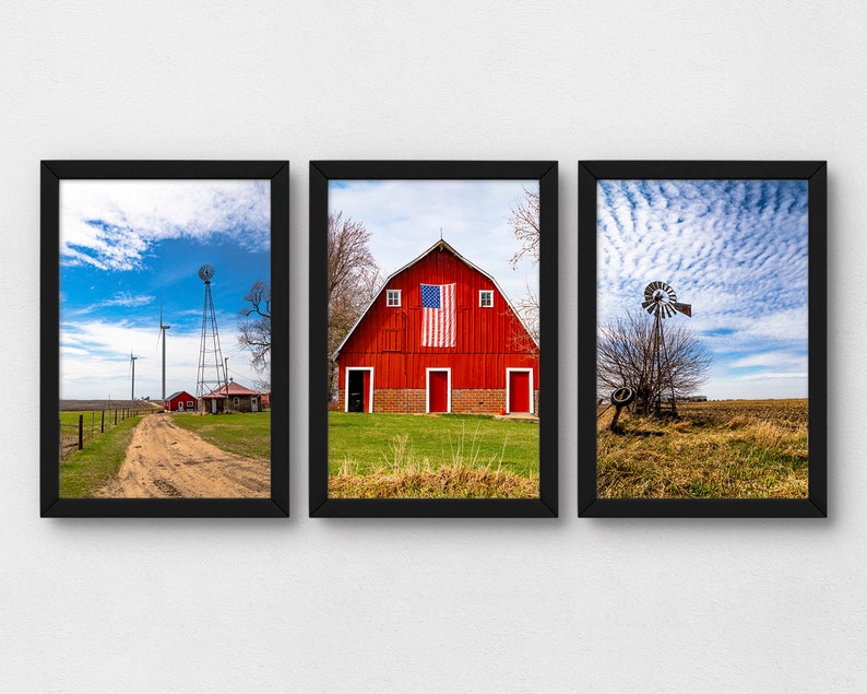 4x6 Country Photo Prints, Set of 3 Farmstyle Photography and Rustic ...