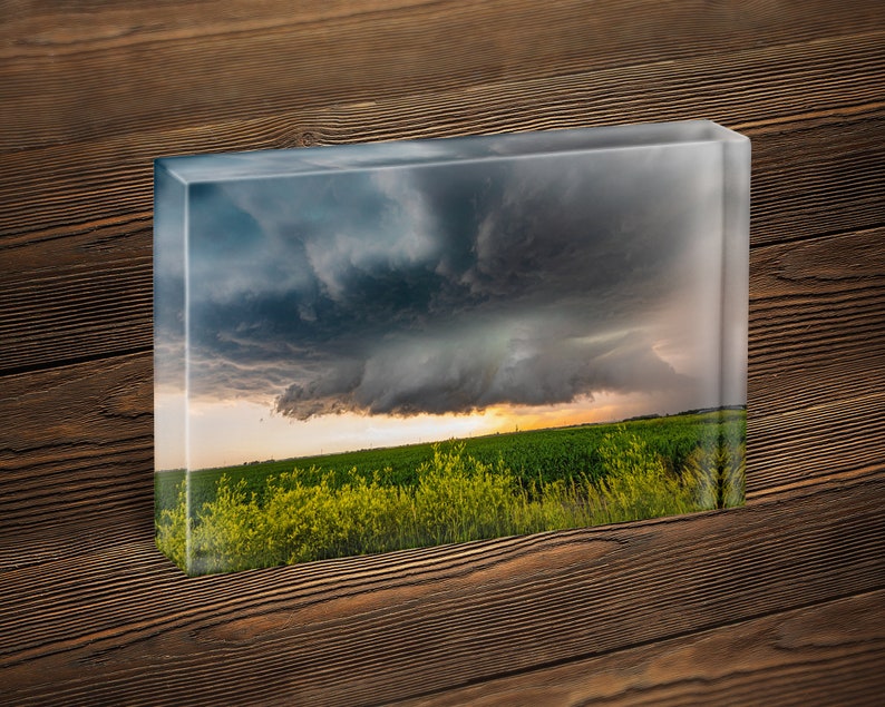 Supercell Thunderstorm Wall Art Photo, Stormy Iowa Landscape ...