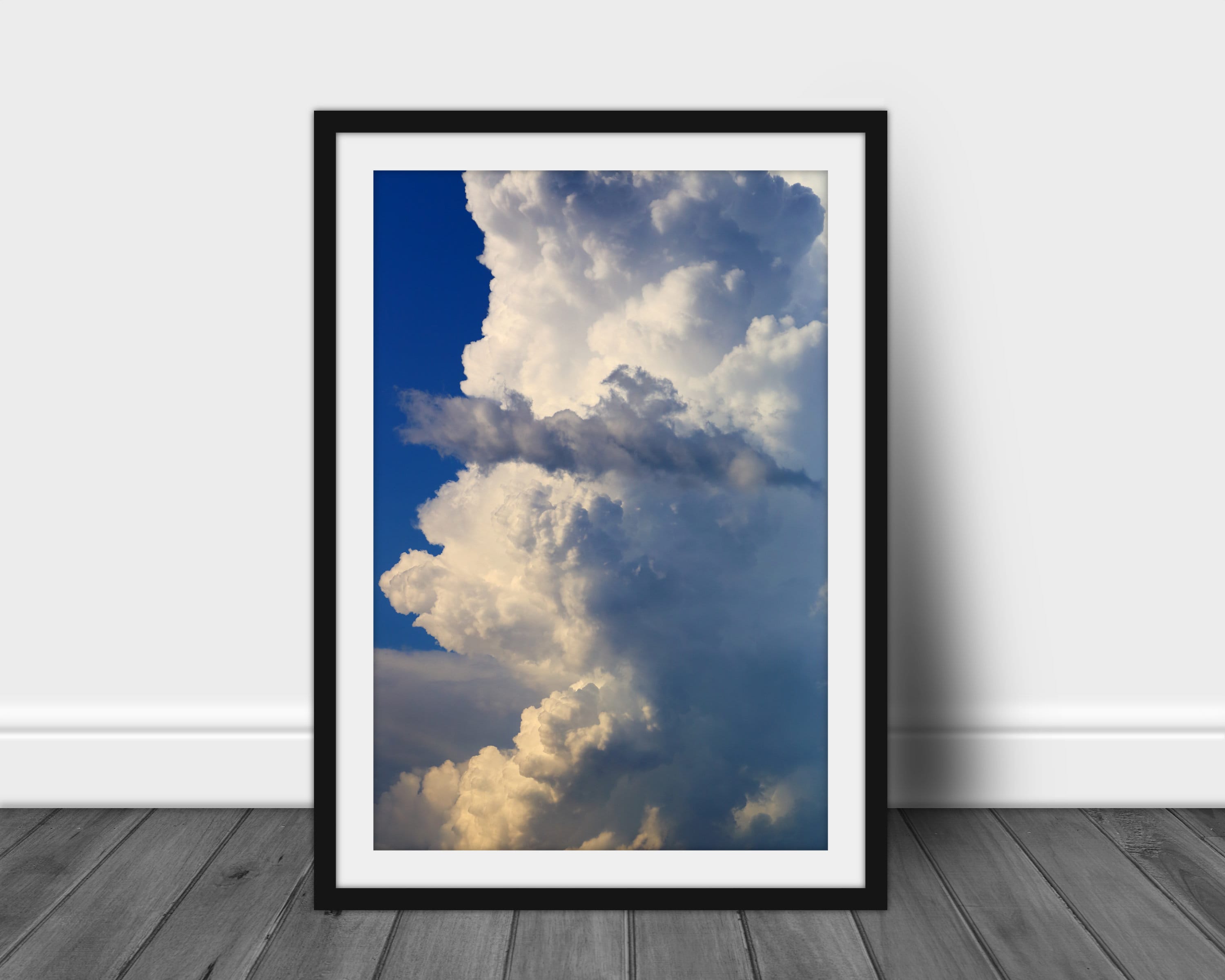 Digital Photography Print, Printable Wall Art Photo of Towering Cumulus ...