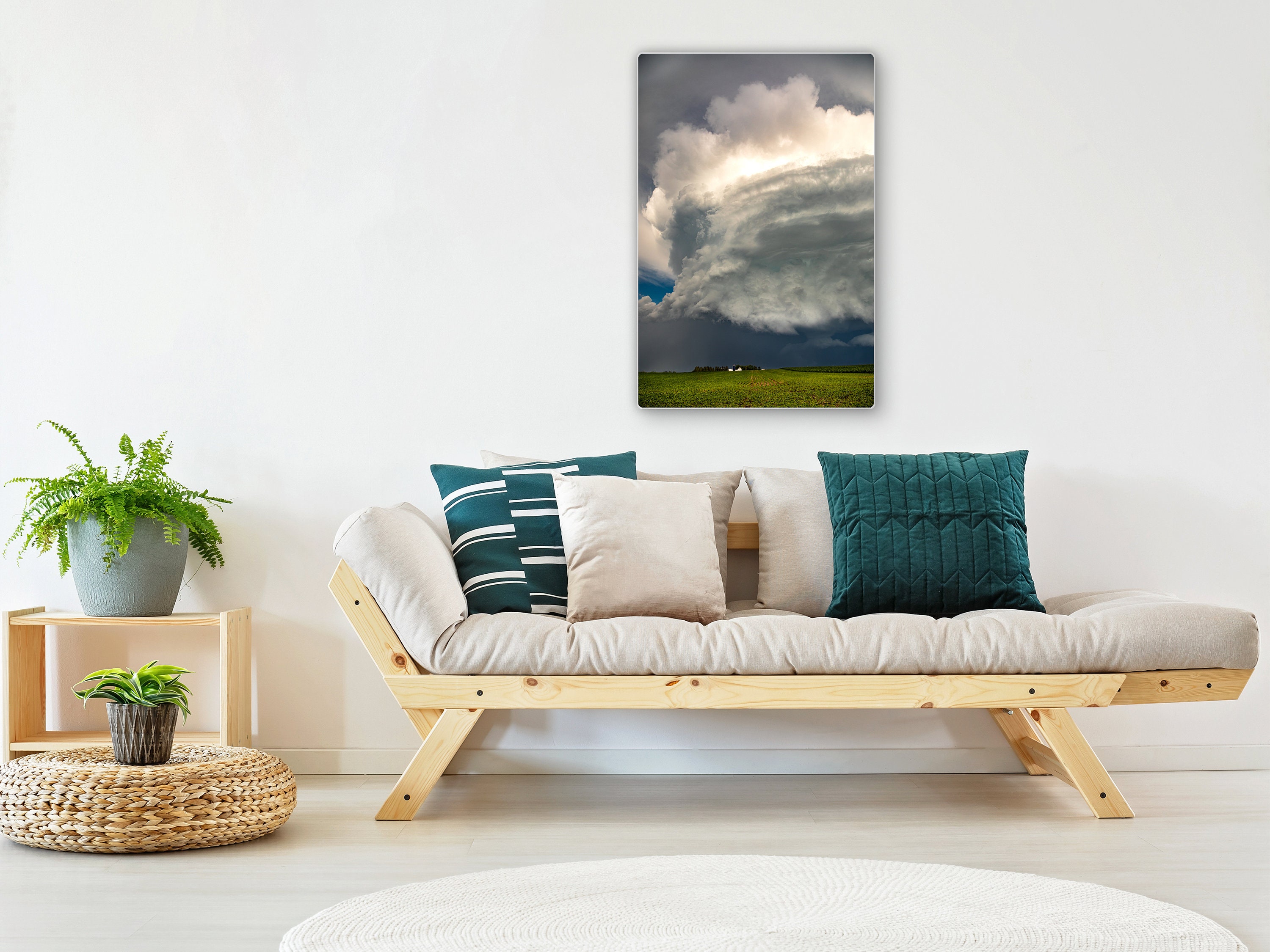 Vertical Supercell Thunderstorm Wall Art Picture, Storm Photography ...