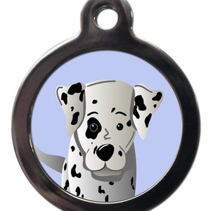 Cartoon Dalmatian tag , personalised