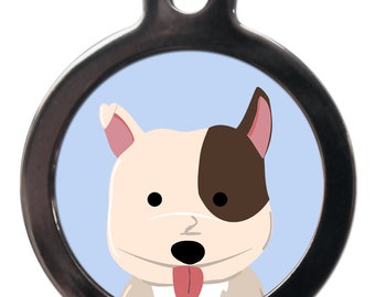 Cute Staffy tag , personalised