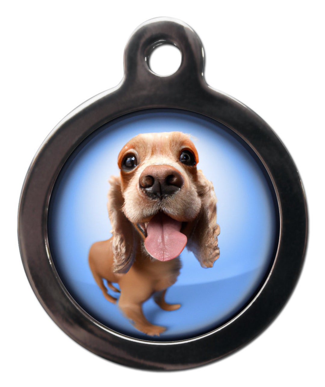 Cocker Fish Cocker Spaniel Fish Eye ID Tag Keyring - Etsy