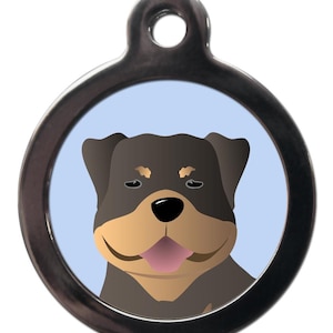 Rottweiler Cartoon ID Tag keyring