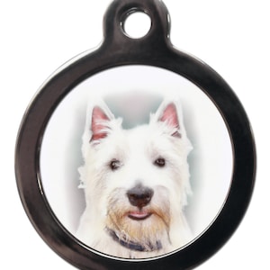 Westie, West Highland Terrier Portrait Schlüsselanhänger