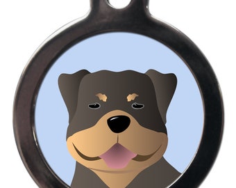Cute Rotweiller tag , personalised