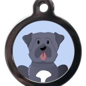 Cartoon Mastiff tag , personalised