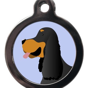 Cartoon Gordon Setter tag , personalizado