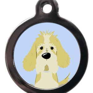 Cartoon Petit Basset Griffon Vendeen dog tag , personalizado