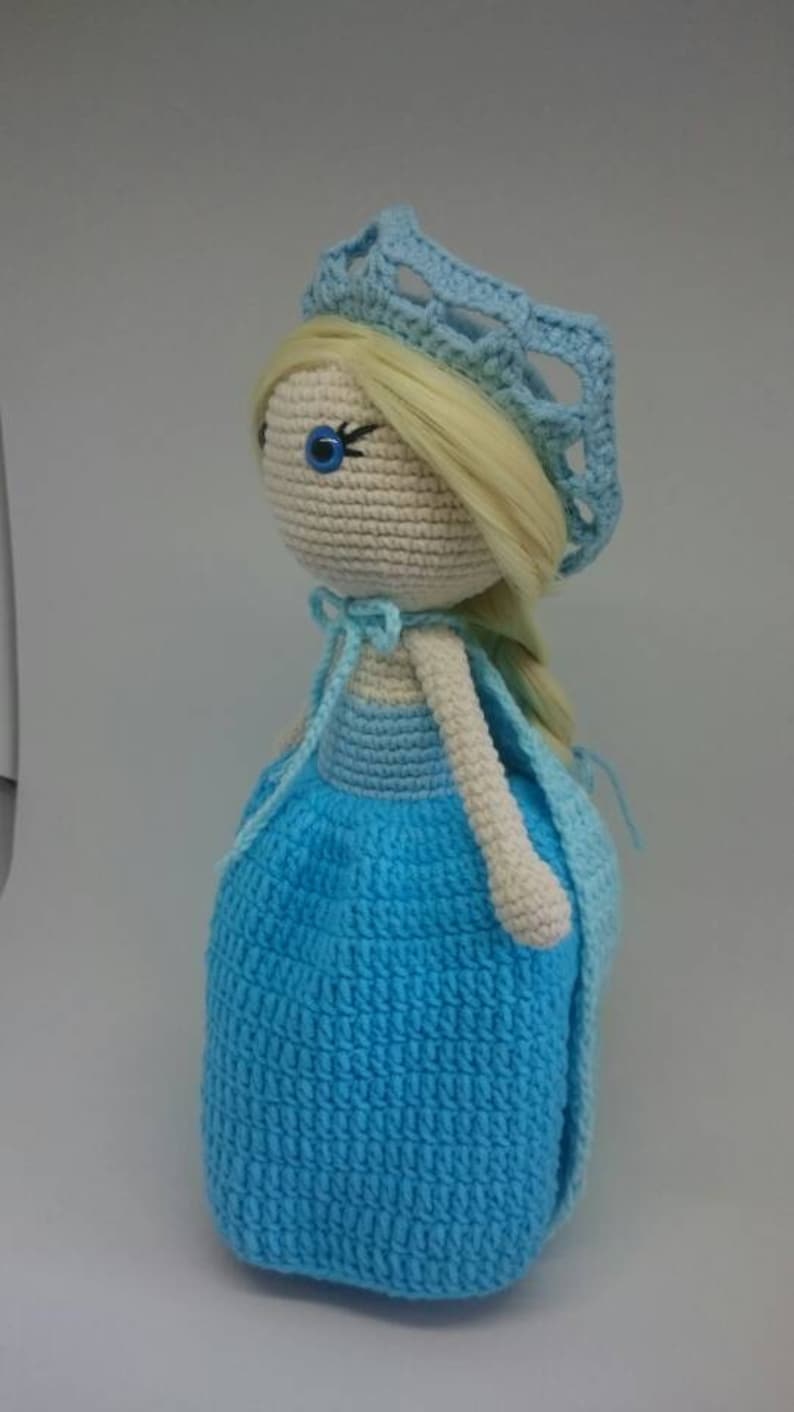 Crochet Elsa doll Frozen amigurumi princess ballerina doll image 9