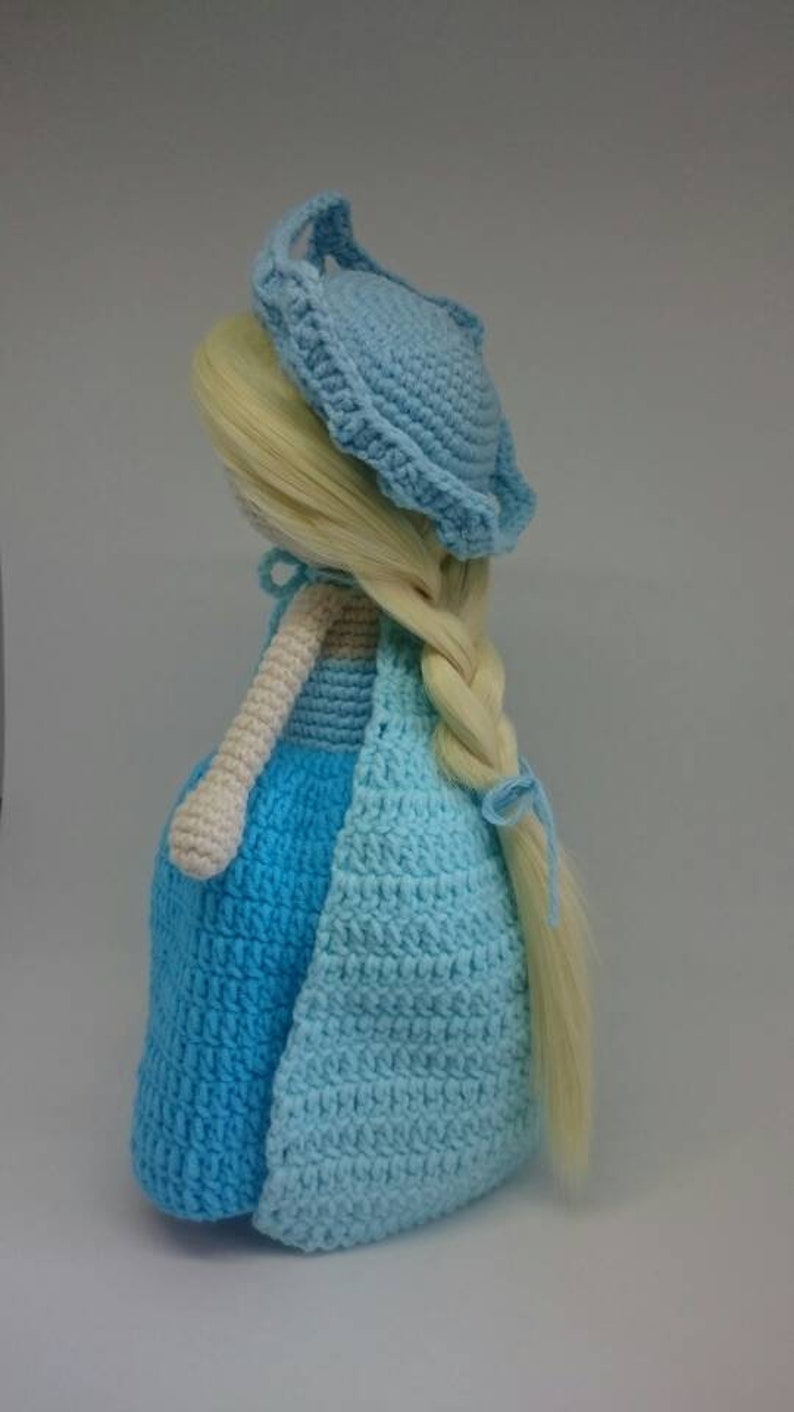 Crochet Elsa doll Frozen amigurumi princess ballerina doll image 7