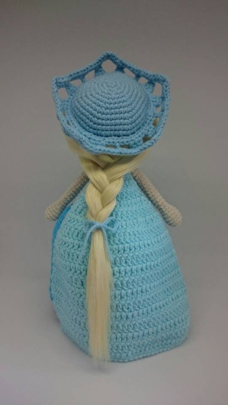 Crochet Elsa doll Frozen amigurumi princess ballerina doll image 3
