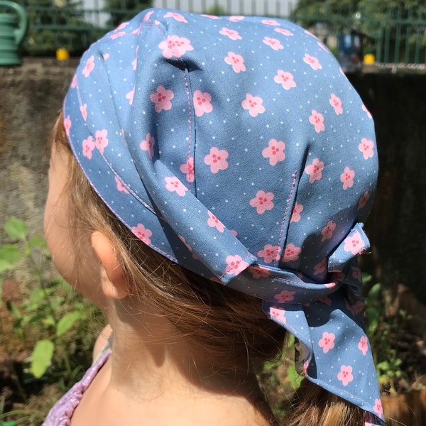 Bandana d'été style pirate en coton avec ou sans pare-soleil