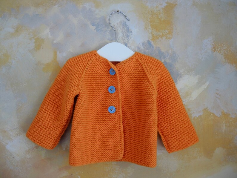 Joyful Knitted Baby Jacket Etsy