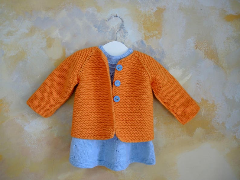 Joyful Knitted Baby Jacket Etsy