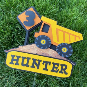 Construction Cake Topper