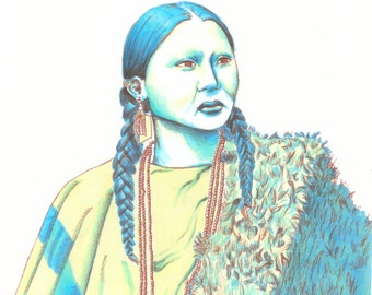 Pretty Nose of the Arapaho 1878 Illustration