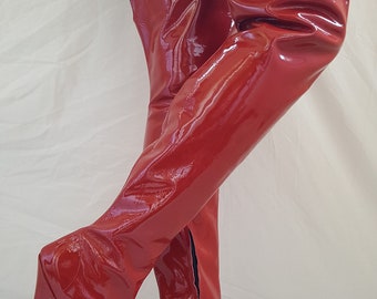 real leather thigh high boots uk