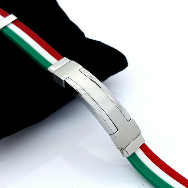BRACELET WRISTBAND stainless steel 316L  ITALIAN flag jewellery bracelet