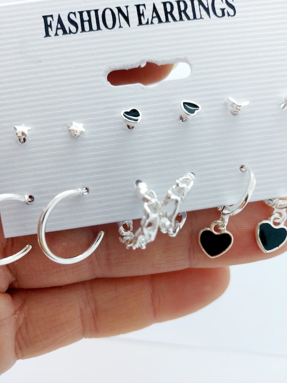 Orecchini A Cerchio Con Stelle E Brillantini – Milano - Foto 9